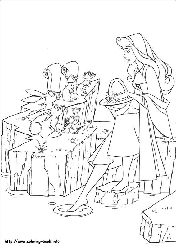 Sleeping Beauty coloring picture